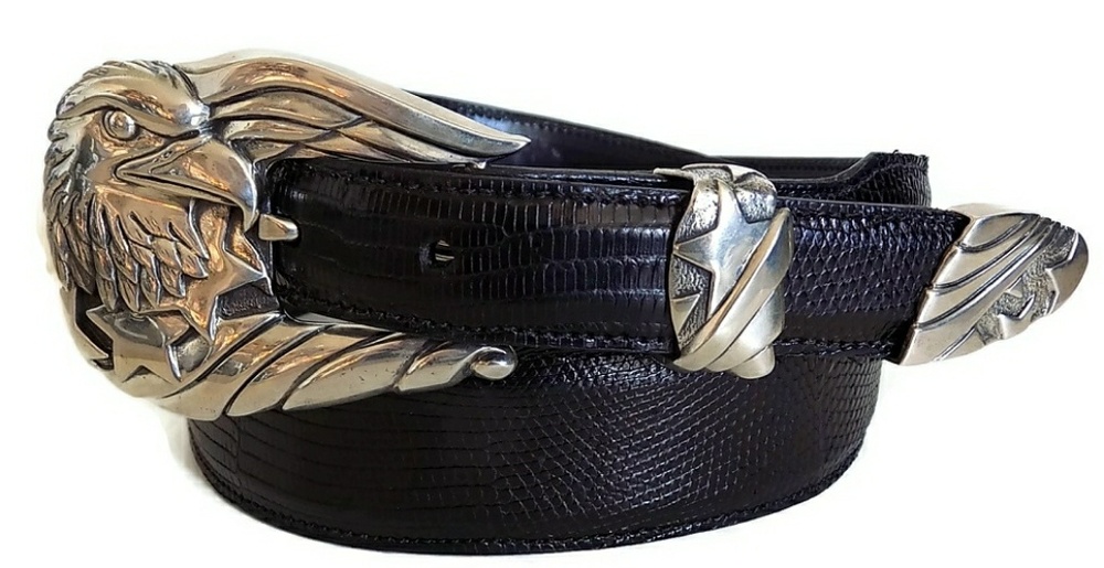 1" Freedom Eagle 3 Piece Belt Buckle Set.